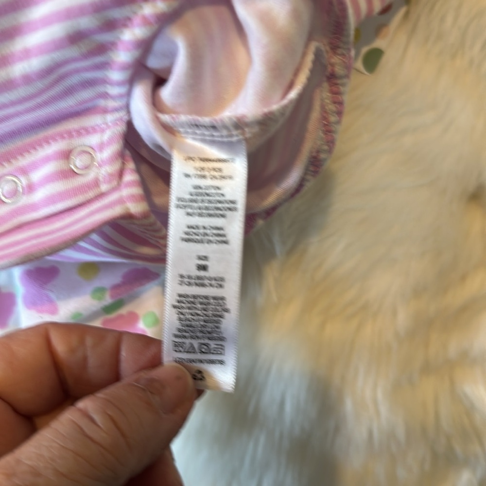 Little Me Pink and White Baby Dress with Butterfly Print - Picture 7 of 7